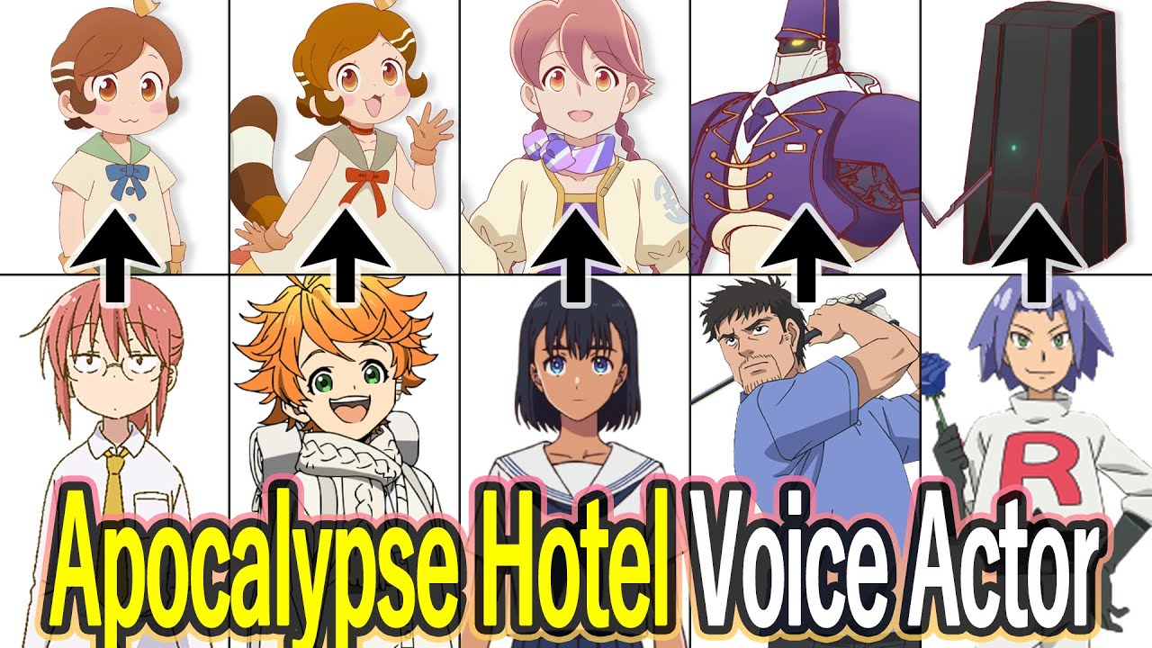 "Apocalypse Hotel" Japanese voice actors