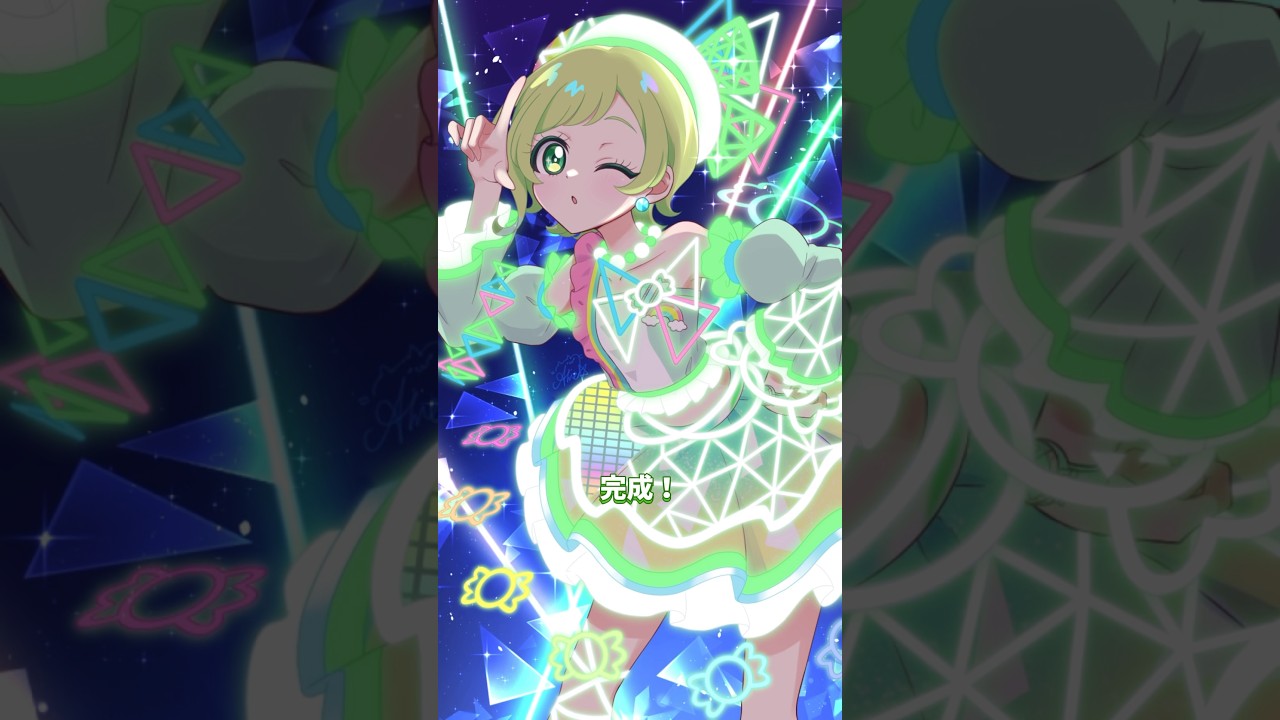 アイリのバズリウムチェンジ！‪💚🍬 #shorts #ひみつのアイプリ #三ツ葉アイリ #イラストメイキング #描いてみた