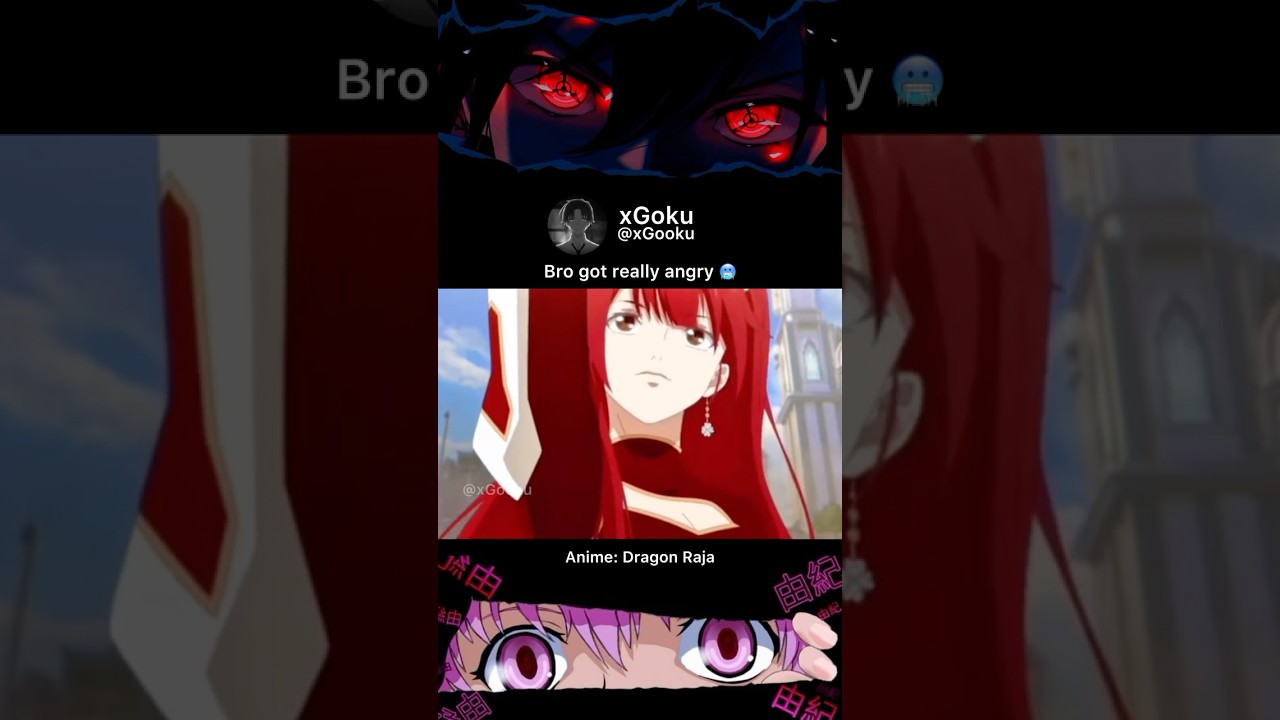 Bro got really angry 🥶 #anime #shorts