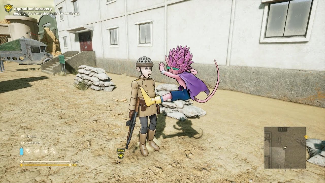 Sneaking and scaring. [Sand Land (Episode 14)]