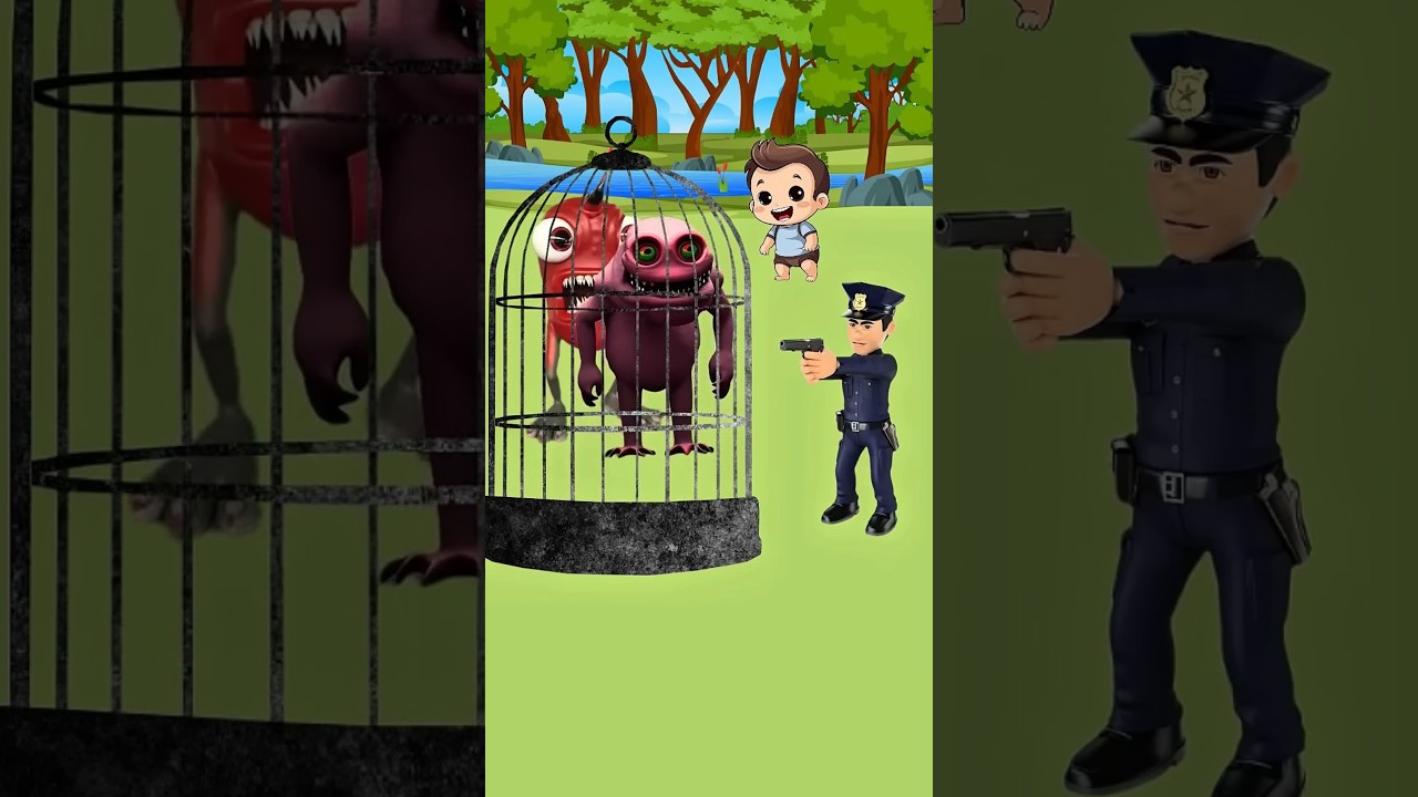 Find out why this grandpa and grandma are crying #shorts #funny #animation #cartoon #monster