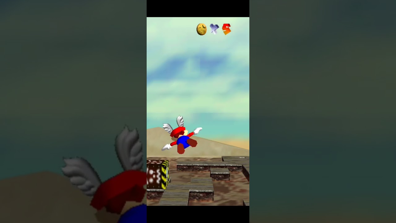 Super Mario And Yoshi 64 Shifting Sand Land #shortsyoutube #mario #retrogamelovers #shots