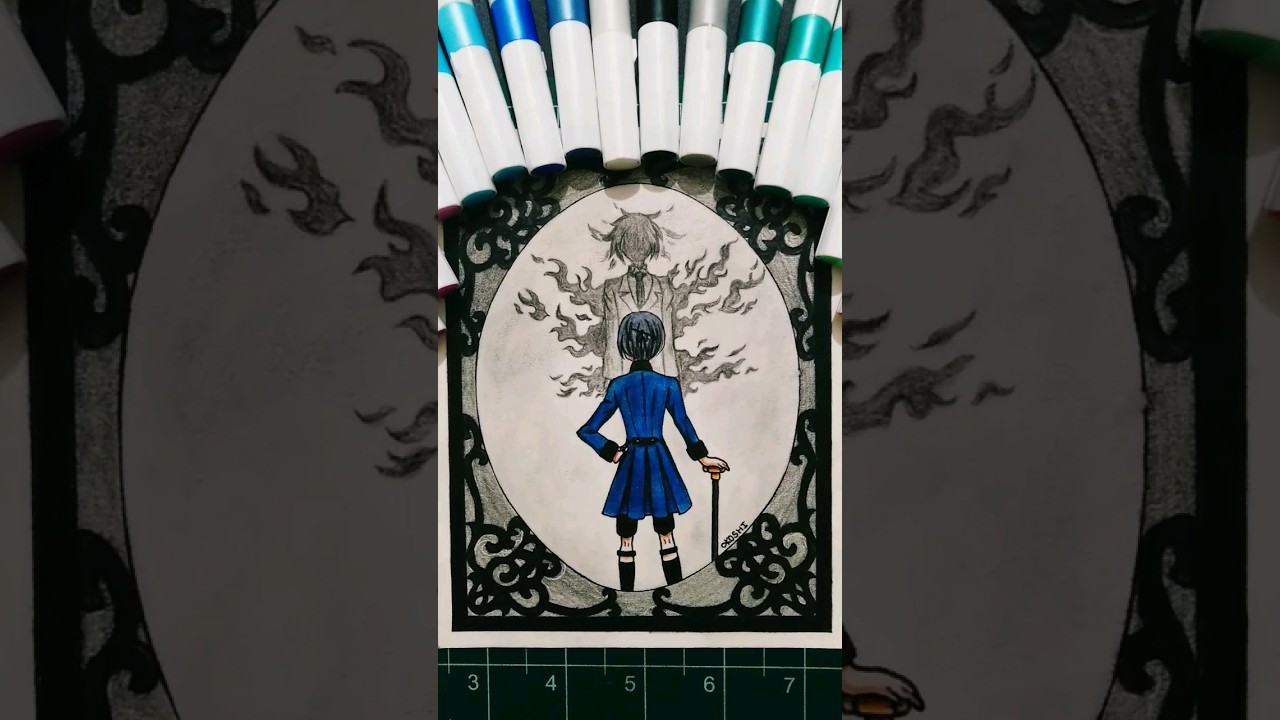 Ciel Drawing#shorts #art #黒執事 #kuroshitsuji #cielphantomhive #anime #drawing #artist #foryou #fyp