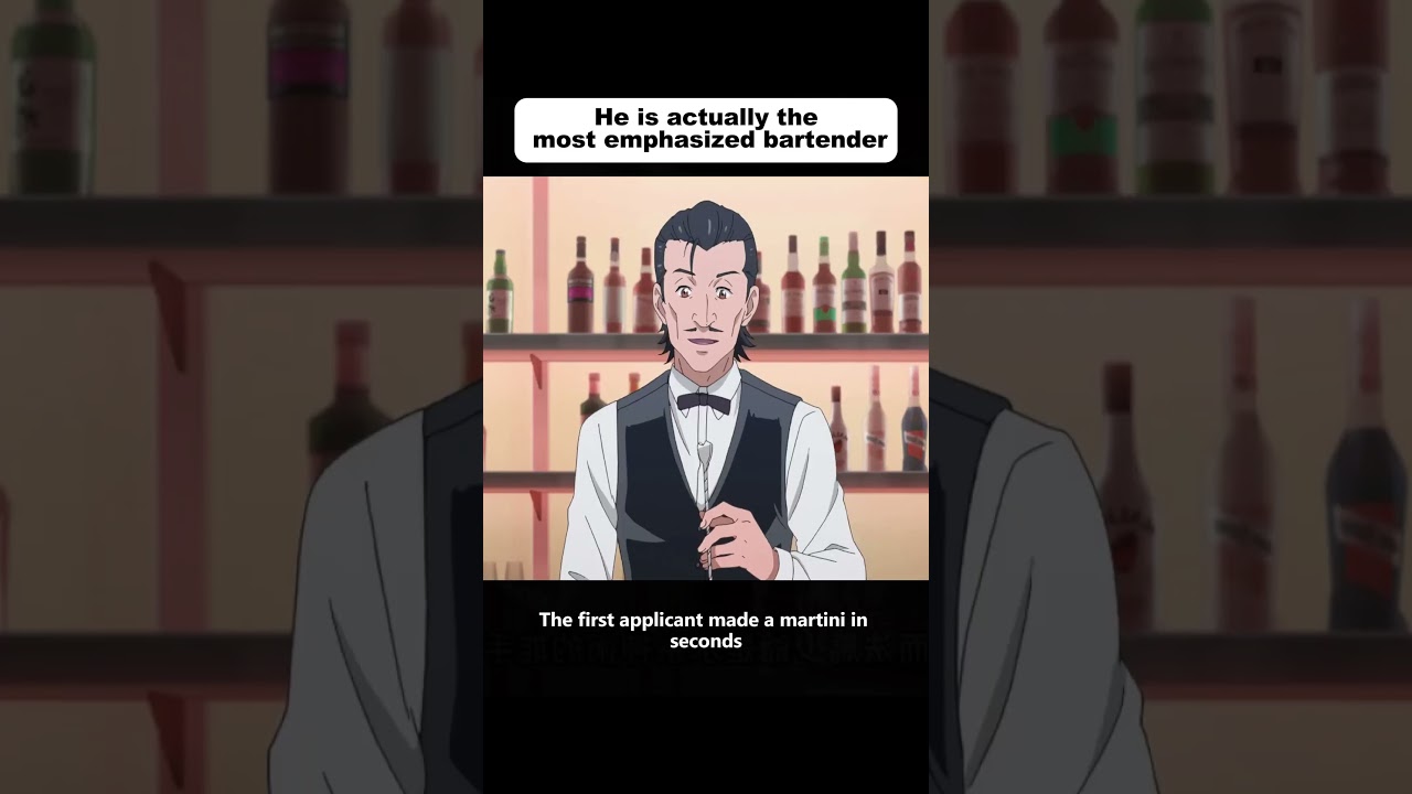 He is actually the most emphasized bartender  #anime #animeweeb #animeedit #youtube