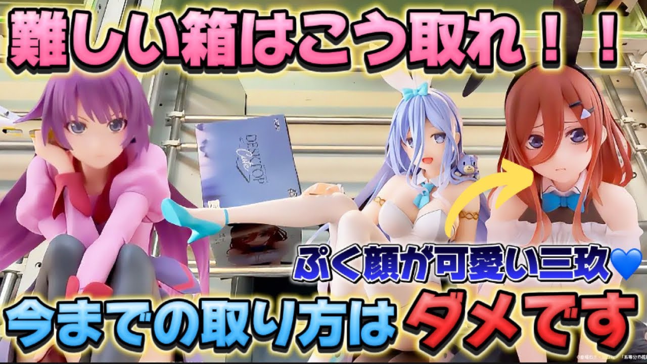 【クレーンゲーム】新作プライズフィギュアを初日攻略したら驚きの結果に！！ 五等分の花嫁 中野三玖 キャロム坂戸