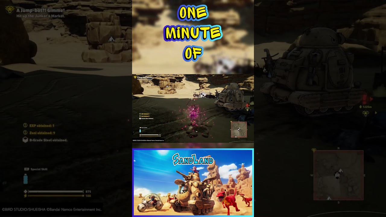 🕐 One MINUTE Of SAND LAND 🕐 More details in the description