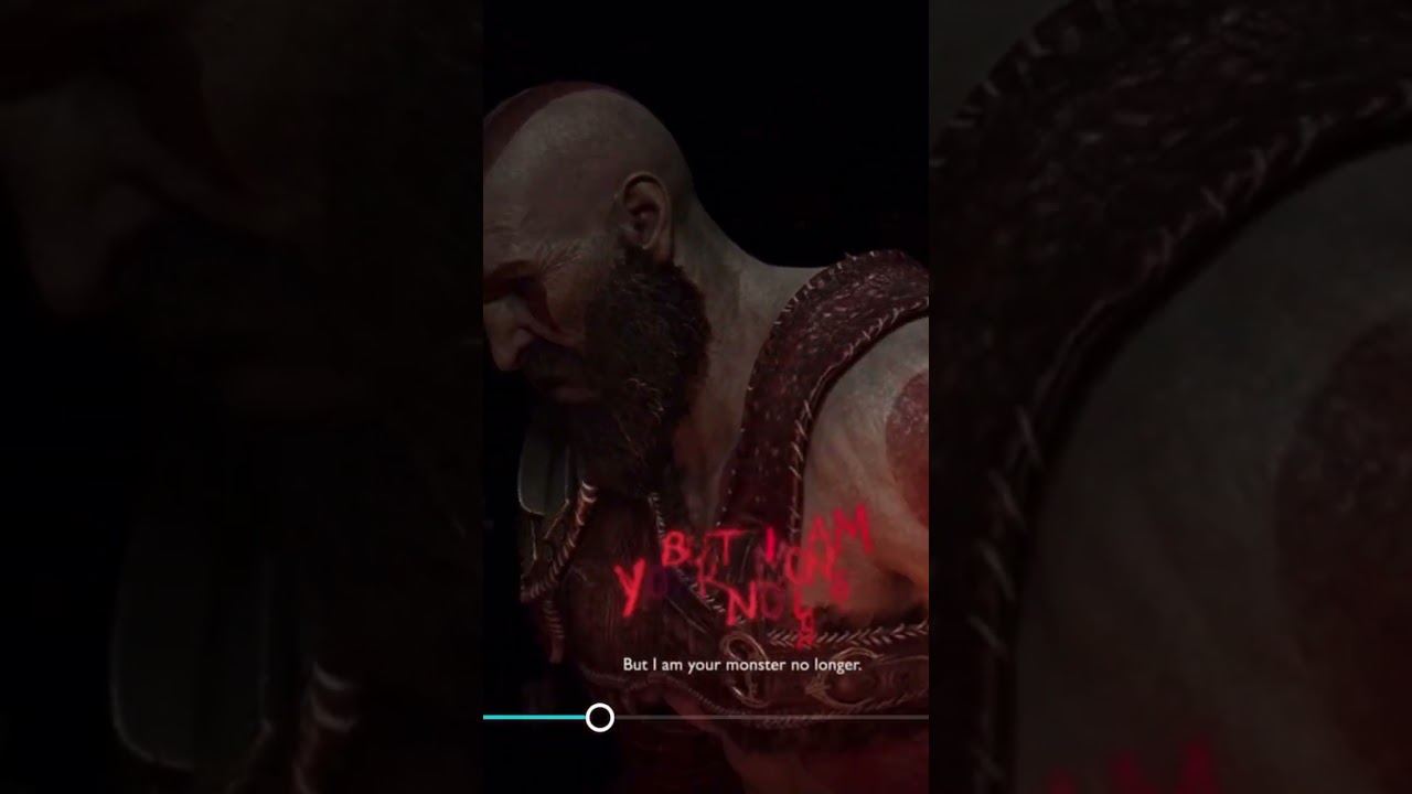 “I am you’re monster no longer”