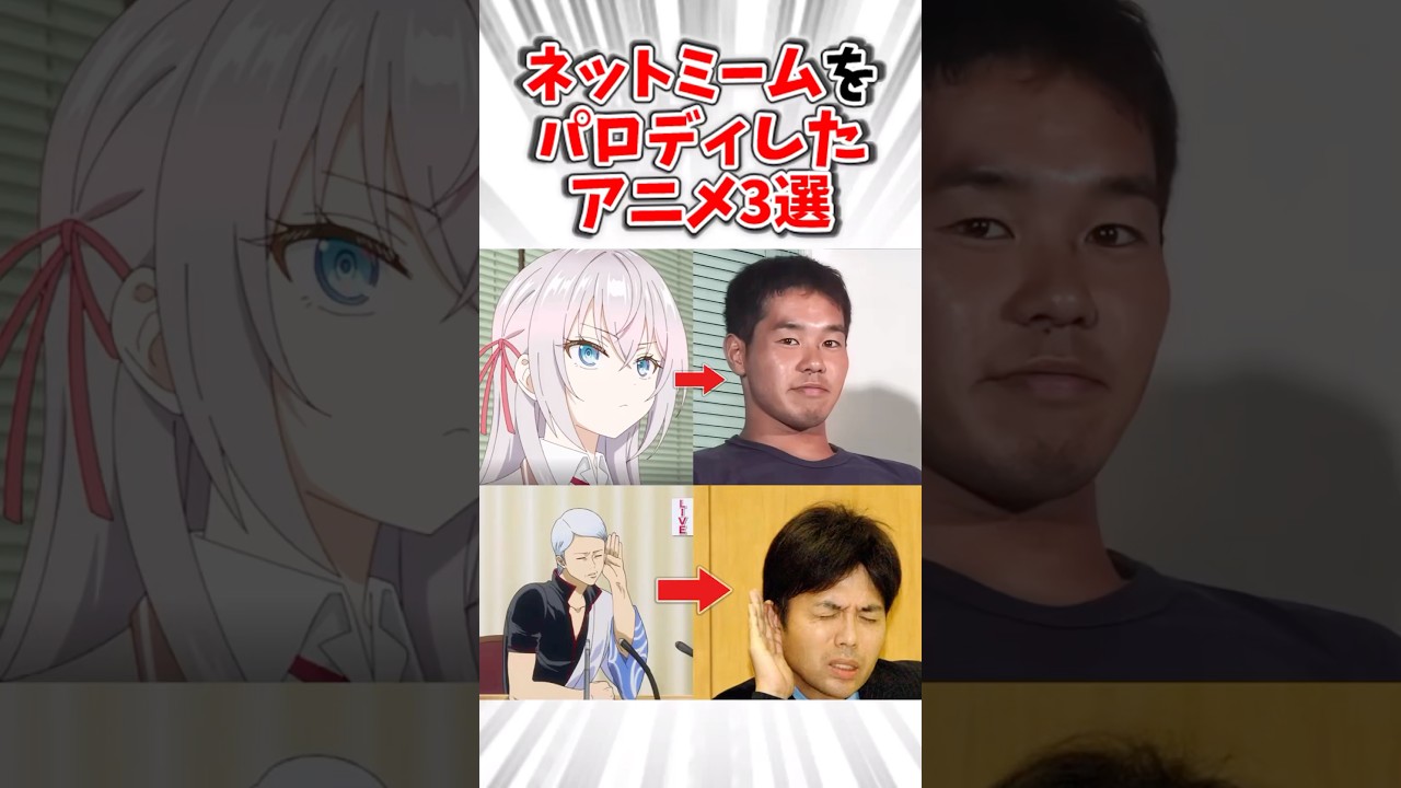 ネットミームをパロディしたアニメ3選#アニメ #anime #時々ボソッとロシア語でデレる隣のアーリャさん #銀魂 #化物語