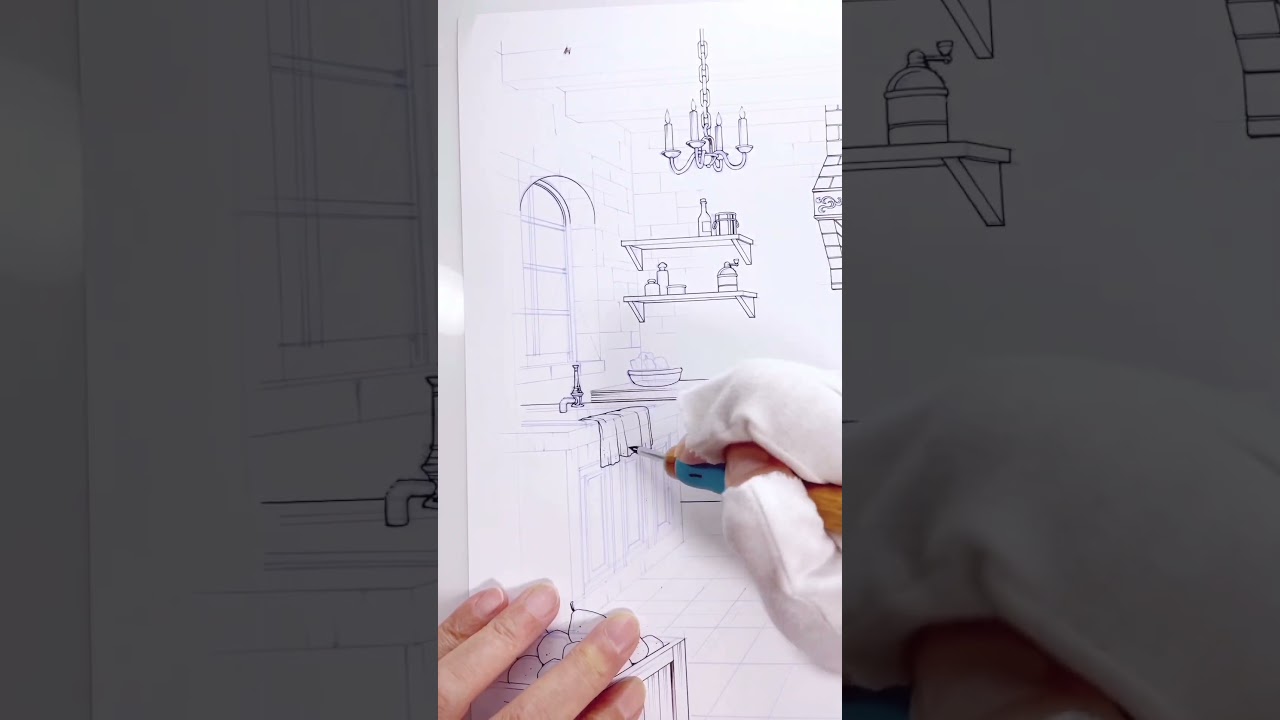 プロアシが描くアナログ背景【japanese manga  background art】p.88#鑑定スキルで成り上がる