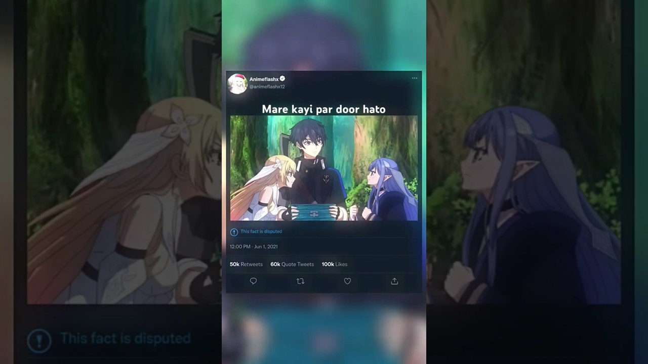 Why Does Nobody Remember Me in This World |Hindi dubbed | #animeedit #animecilp #viralanime #shorts