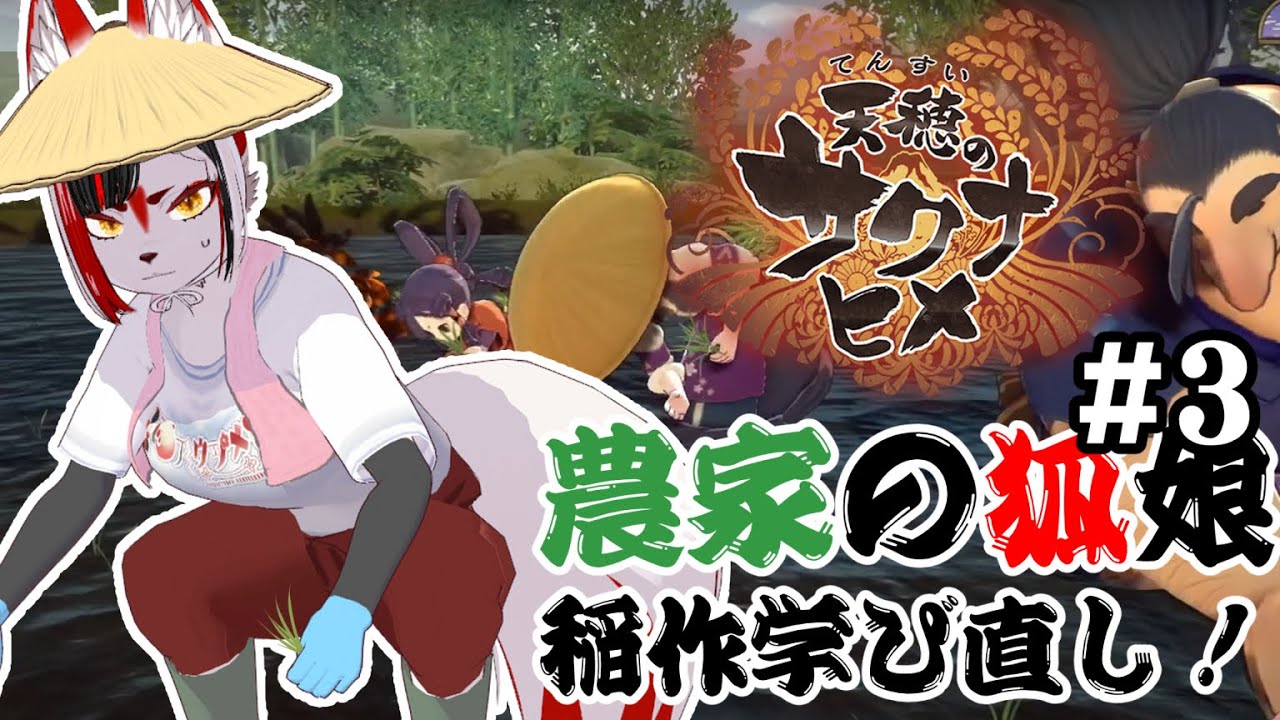【天穂のサクナヒメ(Sakuna: Of Rice and Ruin)】農家の娘キツネが稲作を学び直す！３年目！#3【Vtuber】