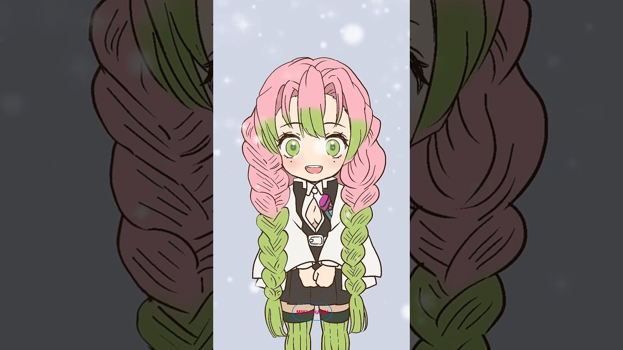 【❤️おばみつ❤️】伊黒小芭内×甘露寺蜜璃  柱稽古編  まいたけまいたけぐるぐるぐるぐる#鬼滅の刃 #蛇恋cp  #儒鳥風亭らでん #イラスト #まいたけダンス#ミキチャンネルMIKI CHANN