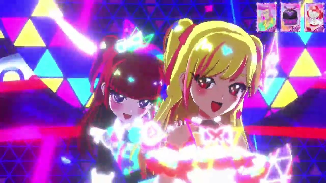 ひみつのアイプリ　ココロ・アストロノーツ　2枚プレイ　ぽし☆&られあちゃん