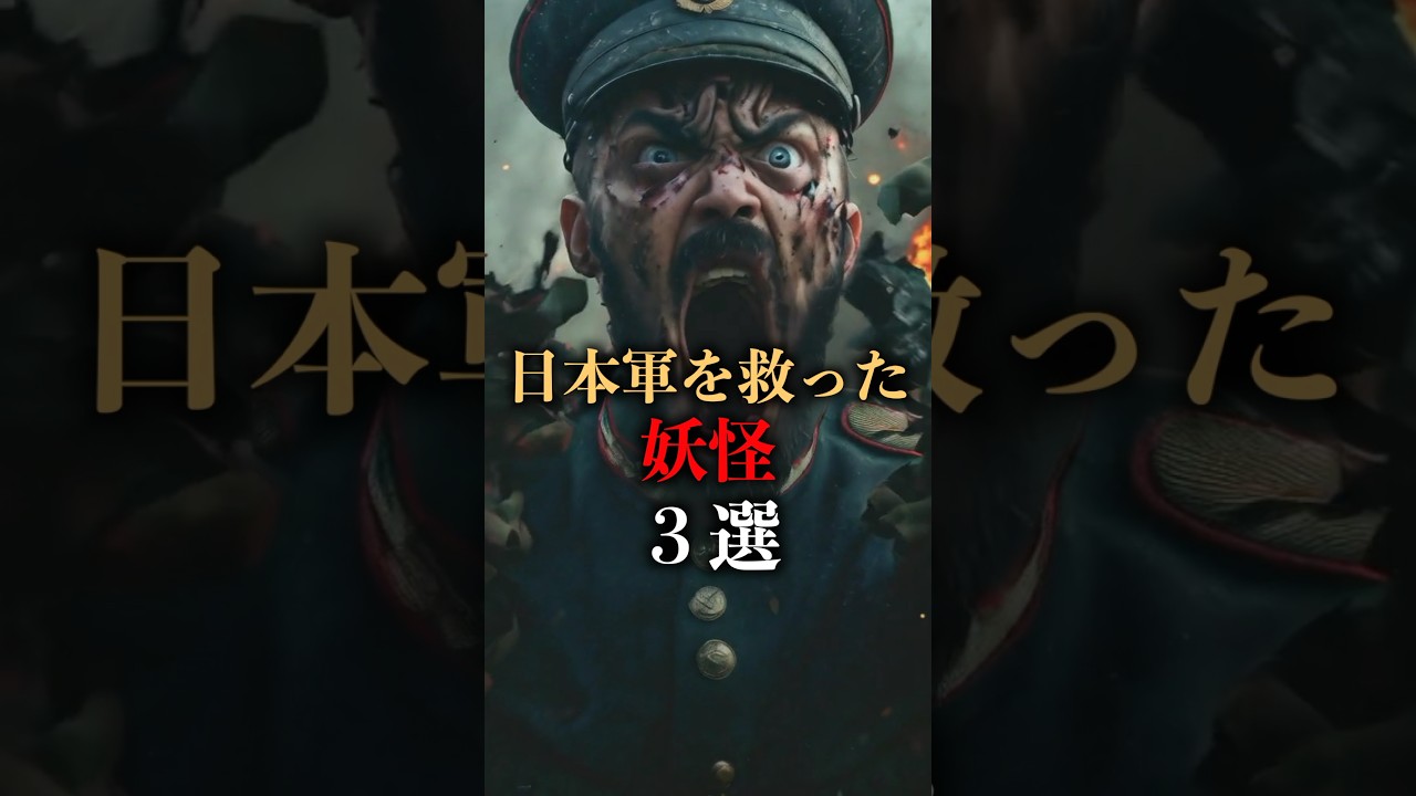 【300万回再生】日本軍を救った妖怪3選 #妖怪 #都市伝説 #shorts
