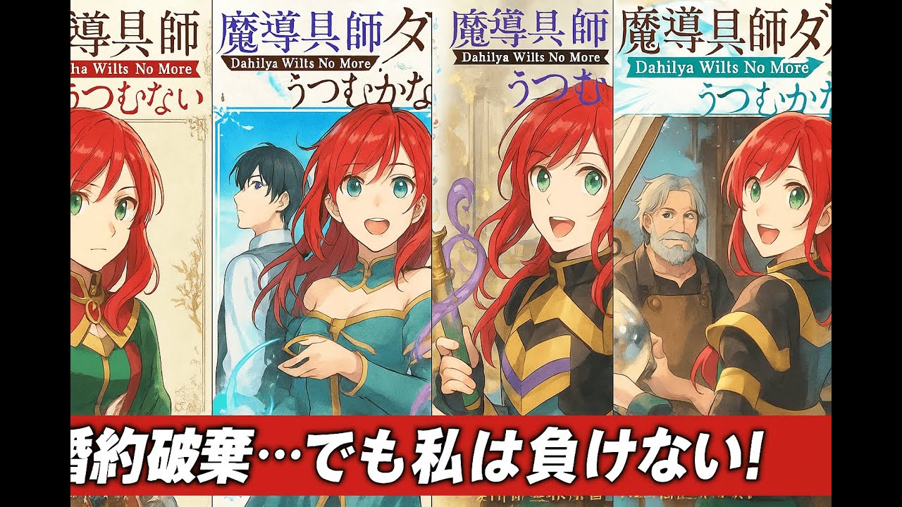 【少年漫画】婚約破棄から始まる異世界職人ライフ！『魔導具師ダリヤはうつむかない』第1～4巻レビュー【感動と成長のファンタジー】