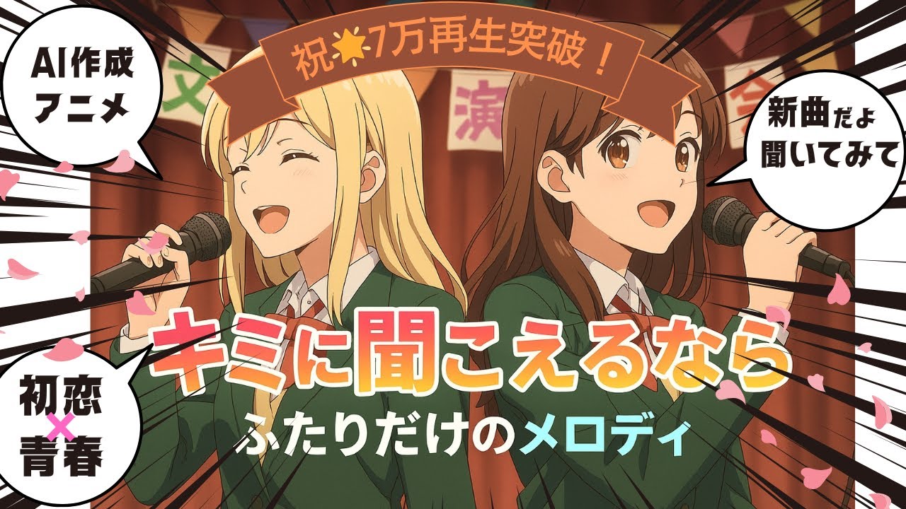 【恋愛アニメMAD】AIが描く青春ラブストーリー｜2025春アニメ風OP×切ない初恋MV