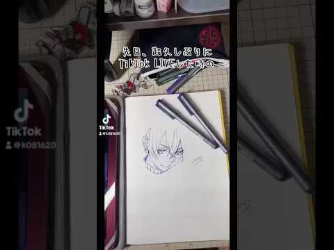 黒執事【シエル一発描きしてみた（配信切り抜き）】