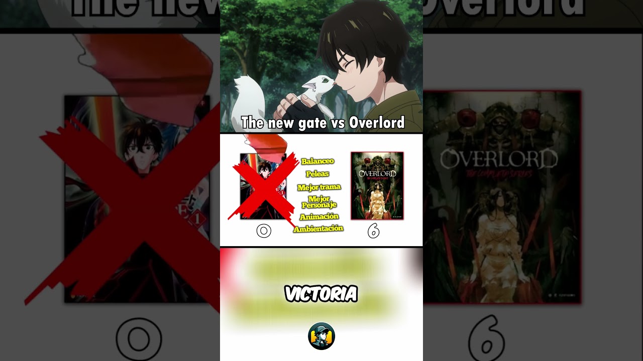 COMPARATIVA total entre THE NEW  GATE vs OVERLORD