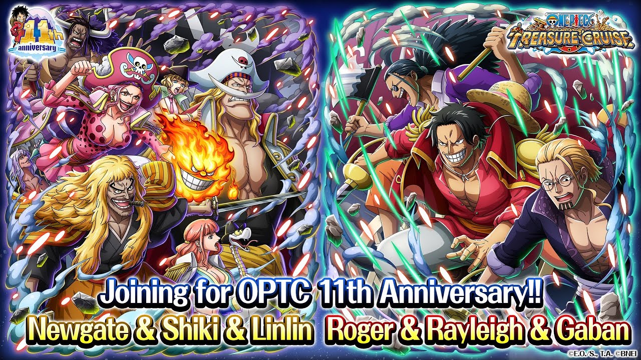 Roger & Rayleigh & Gaban and Newgate & Shiki & Linlin - ONE PIECE Treasure Cruise ~11th Anniversary~