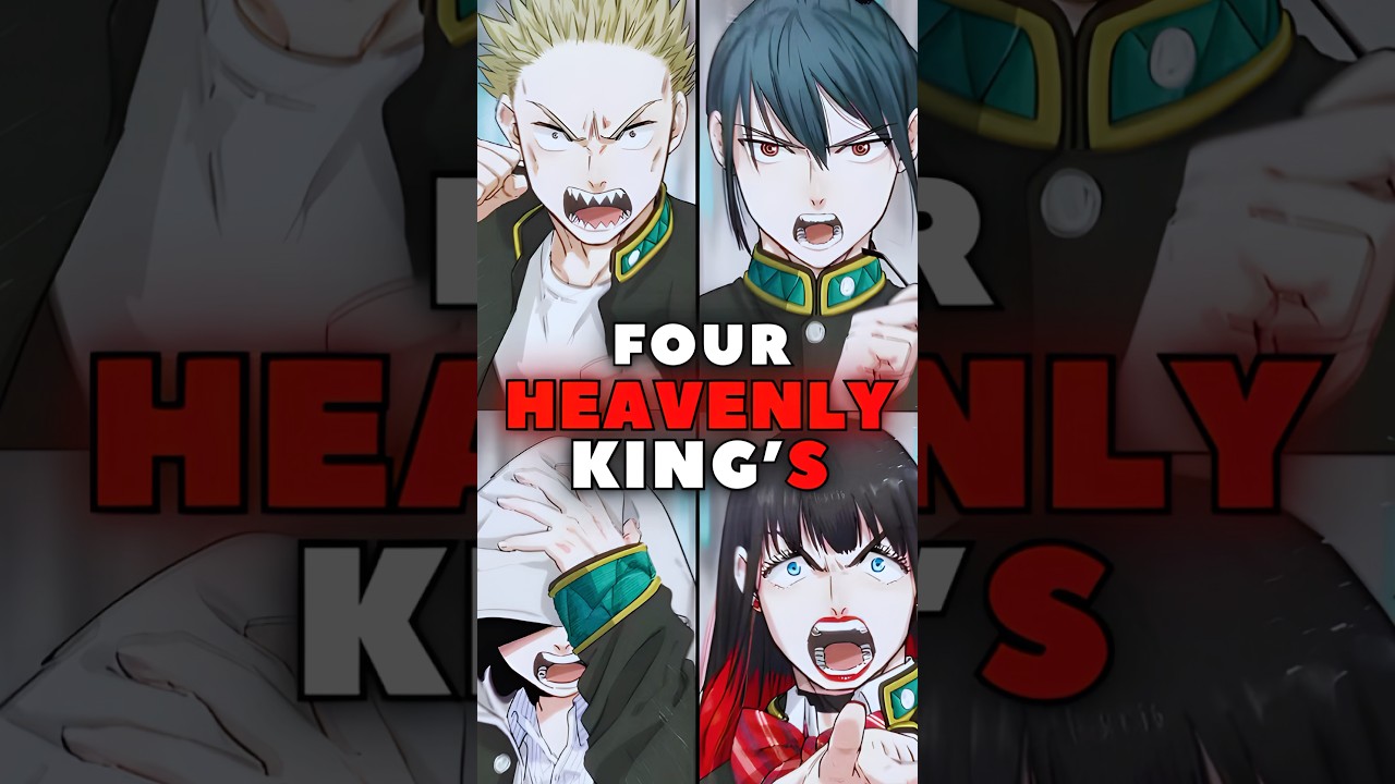 Who are Four Heavenly Kings in Wind Breaker 😱😍❗️❗️#windbreaker #anime #shorts