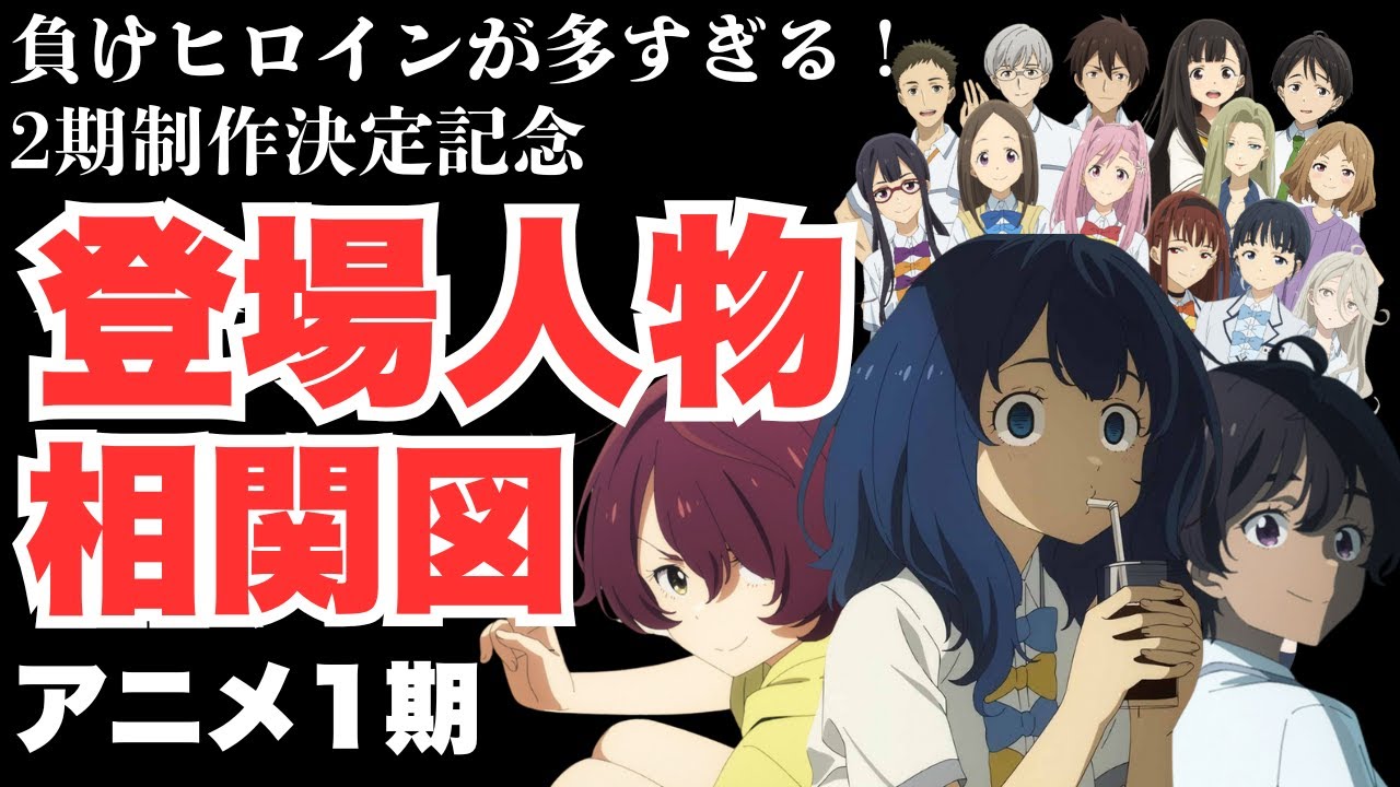 【完全網羅】アニメ1期『負けヒロインが多すぎる！』登場人物を徹底解説