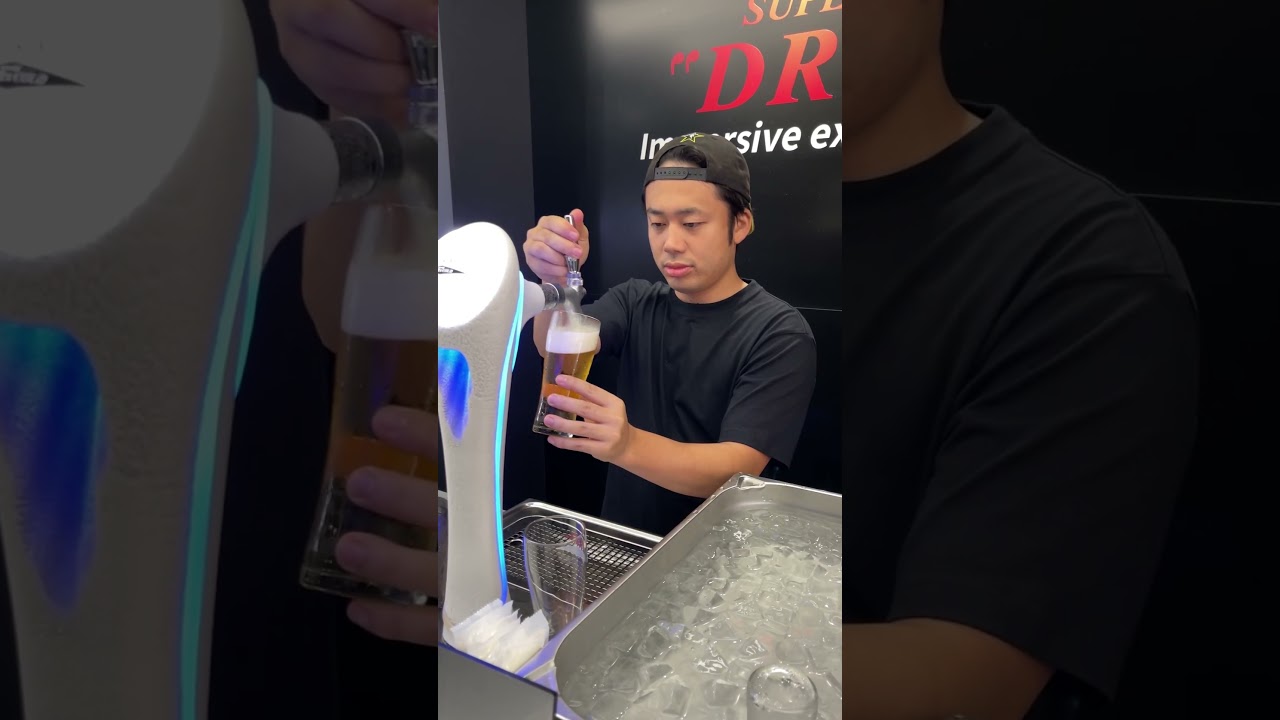 エクストラコールドをサーバーで注ぎます