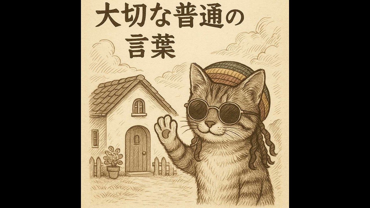 行ってきます！ただいま！おかえりなさい　なにげなく意味も考えず普通に使ってたけど、言葉には深意があったんだよね♪＃オリジナル曲　＃猫のいる暮らし　＃sunoAI