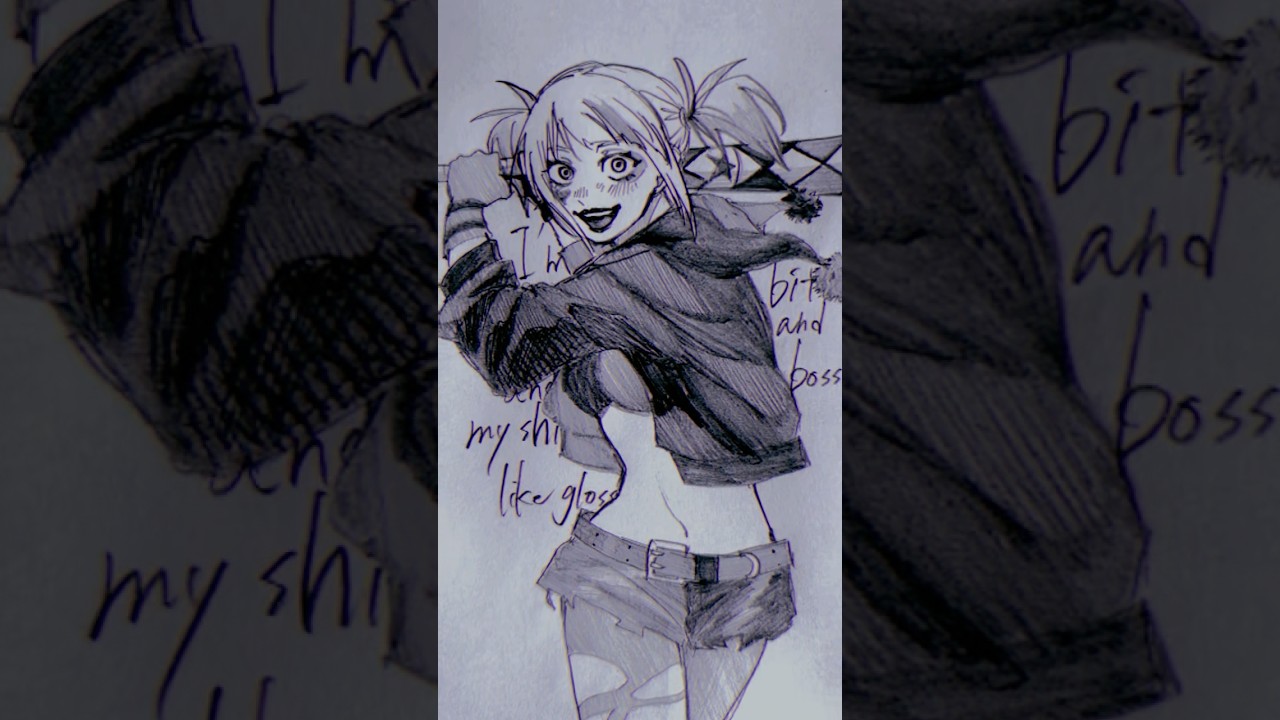 #イラスト #アナログ #ハーレイクイン #異世界スーサイドスクワット#おすすめにのりたい #おすすめ