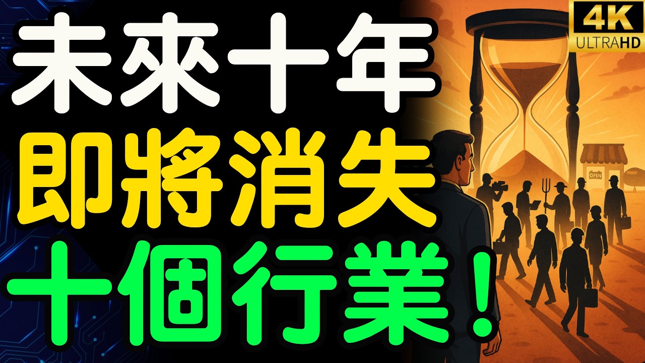 未來十年，這十大行業即將消失？你的工作還安全嗎？【財之道】@moneyrules8