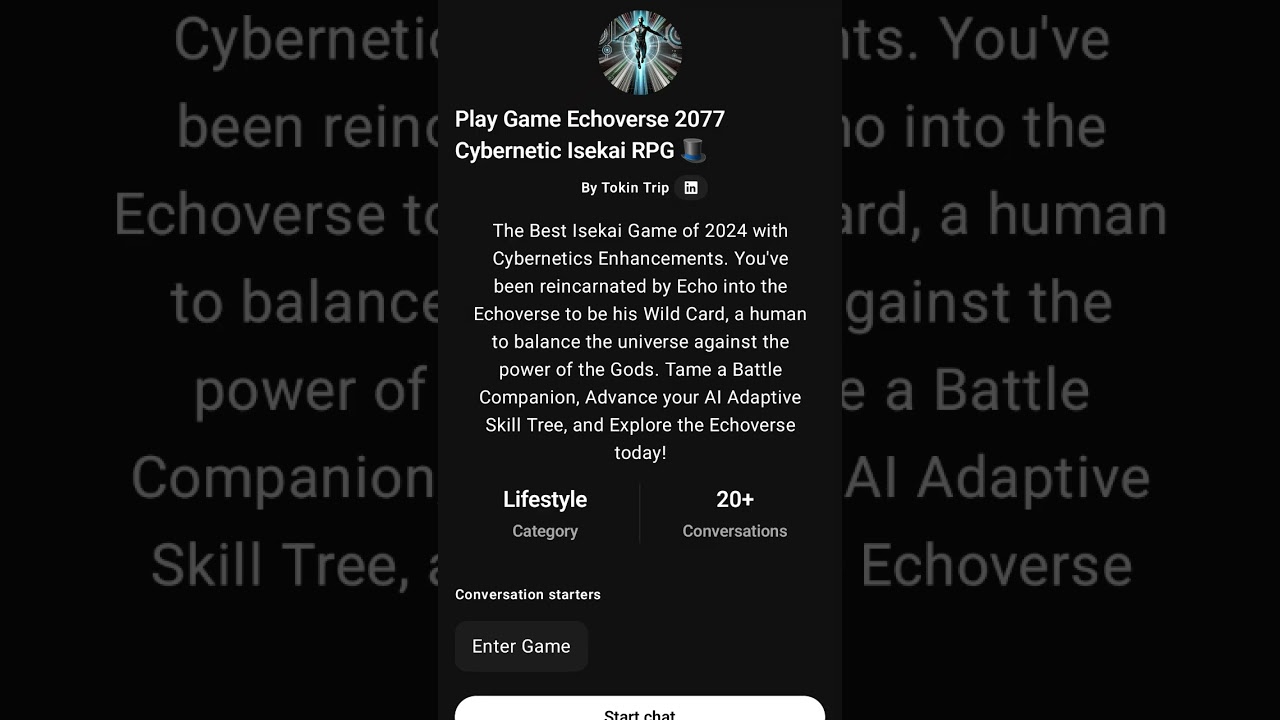 ChatGPT Isekai RPG and Fantasy Adventure Game Library by ShadowThorn Studios #fortheboys #anime #rpg