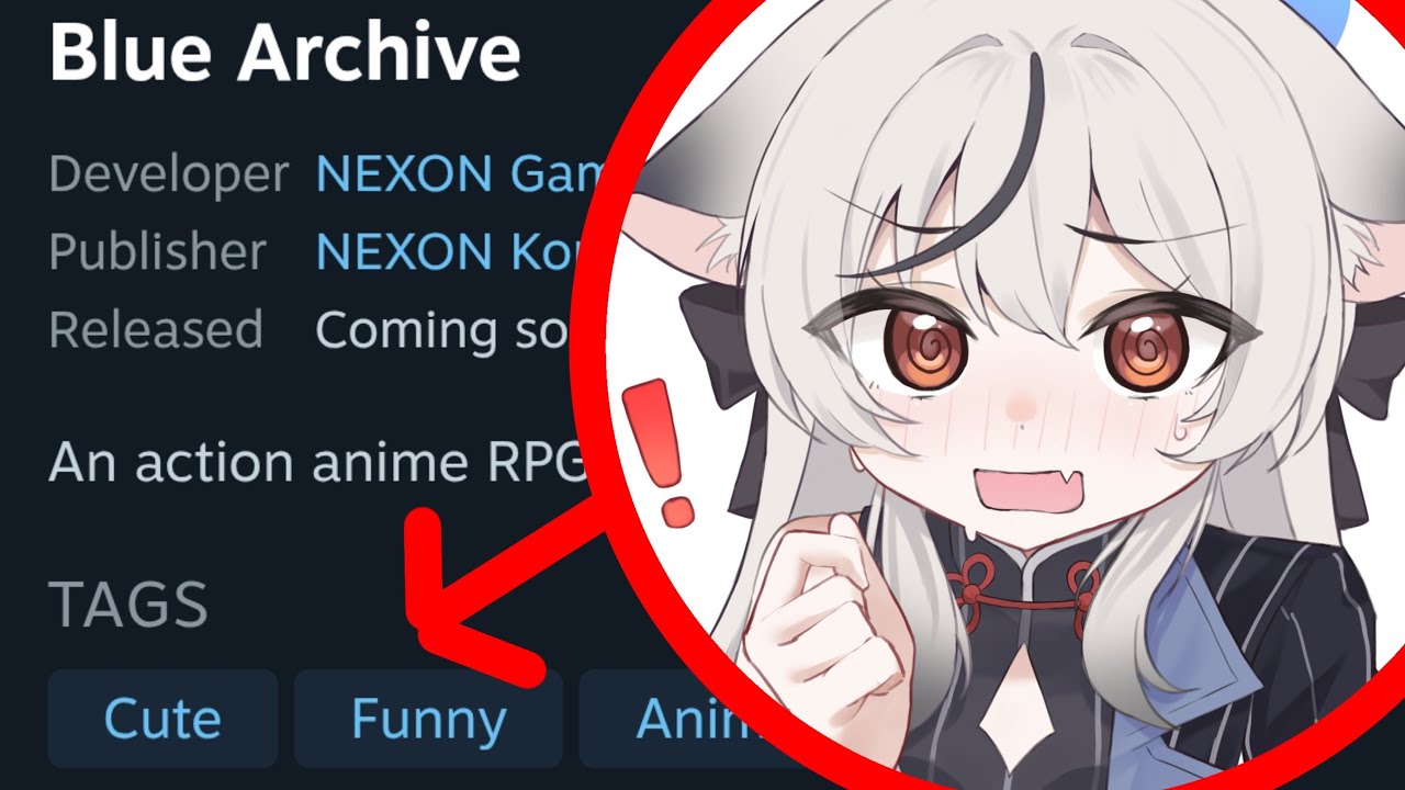 Steam Archive is cute and funny😭? - Blue Archive meme
