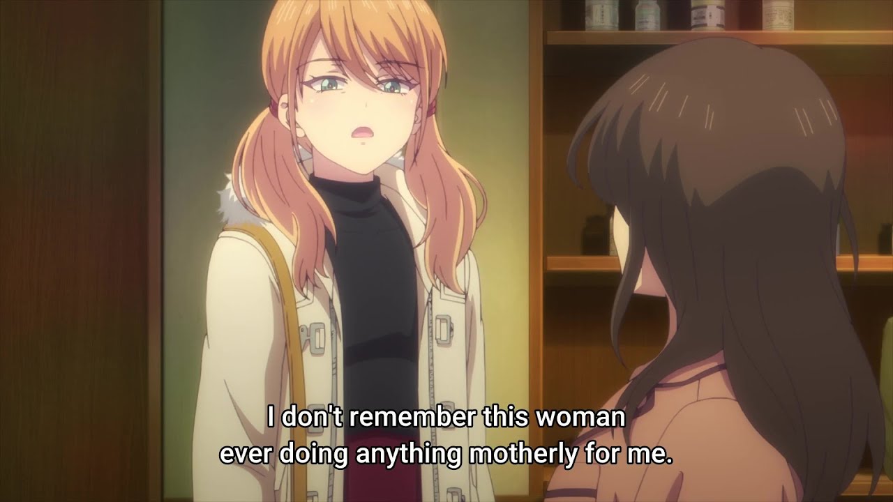 When Riho says her mother's death doesn't mean anything | Megami no Café Terrace Season 2 Episode 9