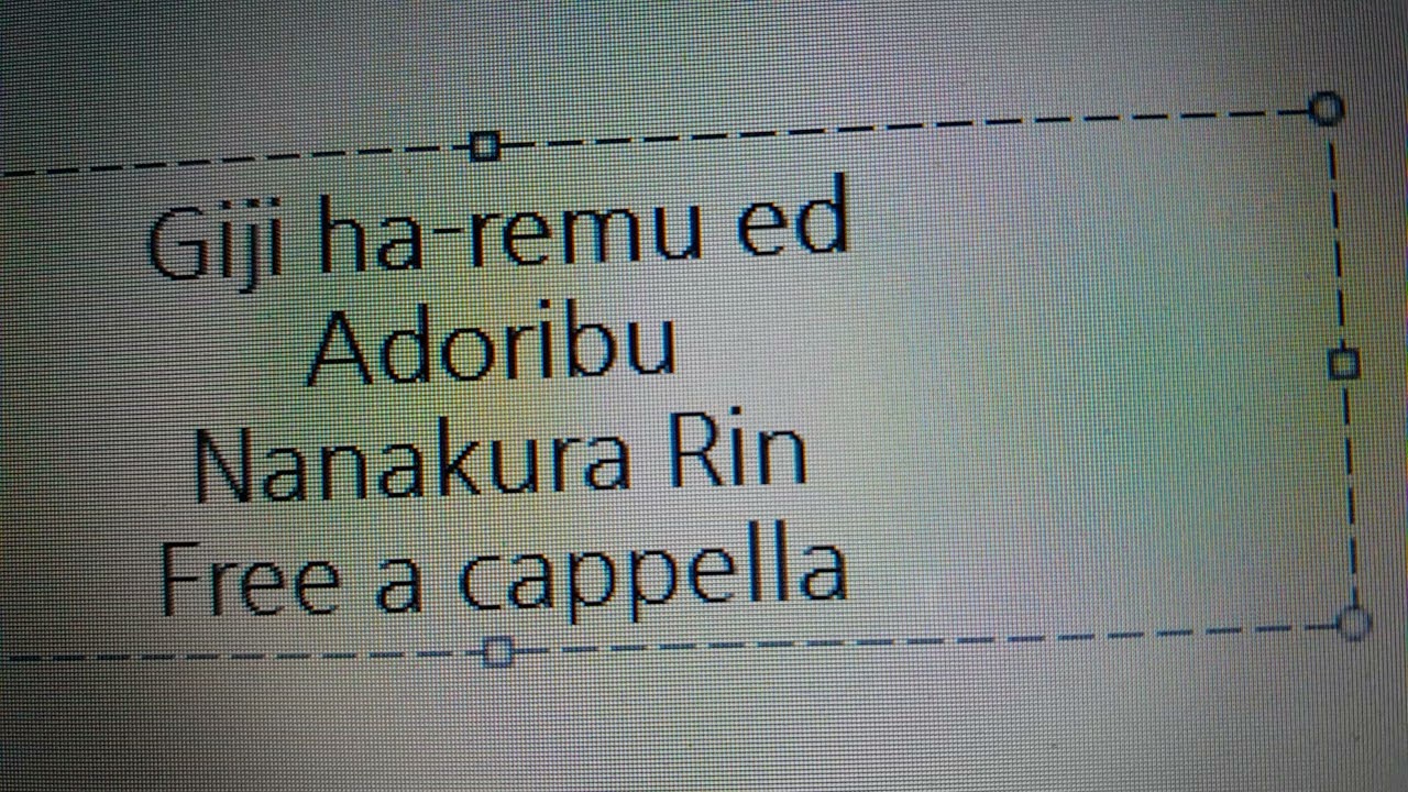 疑似ハーレム ED - アドリブ - 七倉凛 Free a cappella フリーアカペラ