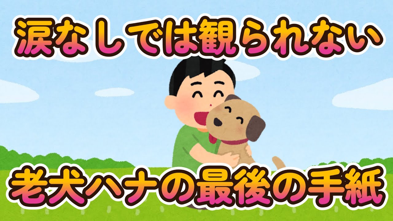 【感動する話】ただいま、おかえり。〜老犬ハナの最後の手紙
