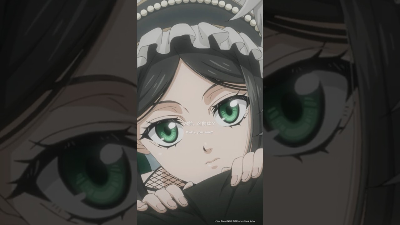 「おい、そこのチビ お前、名前は？」第1話｜アニメ『#黒執事 -#緑の魔女編-』 毎週土曜日23時30分より好評放送・配信中！ #BlackButler #小野大輔 #坂本真綾 #釘宮理恵