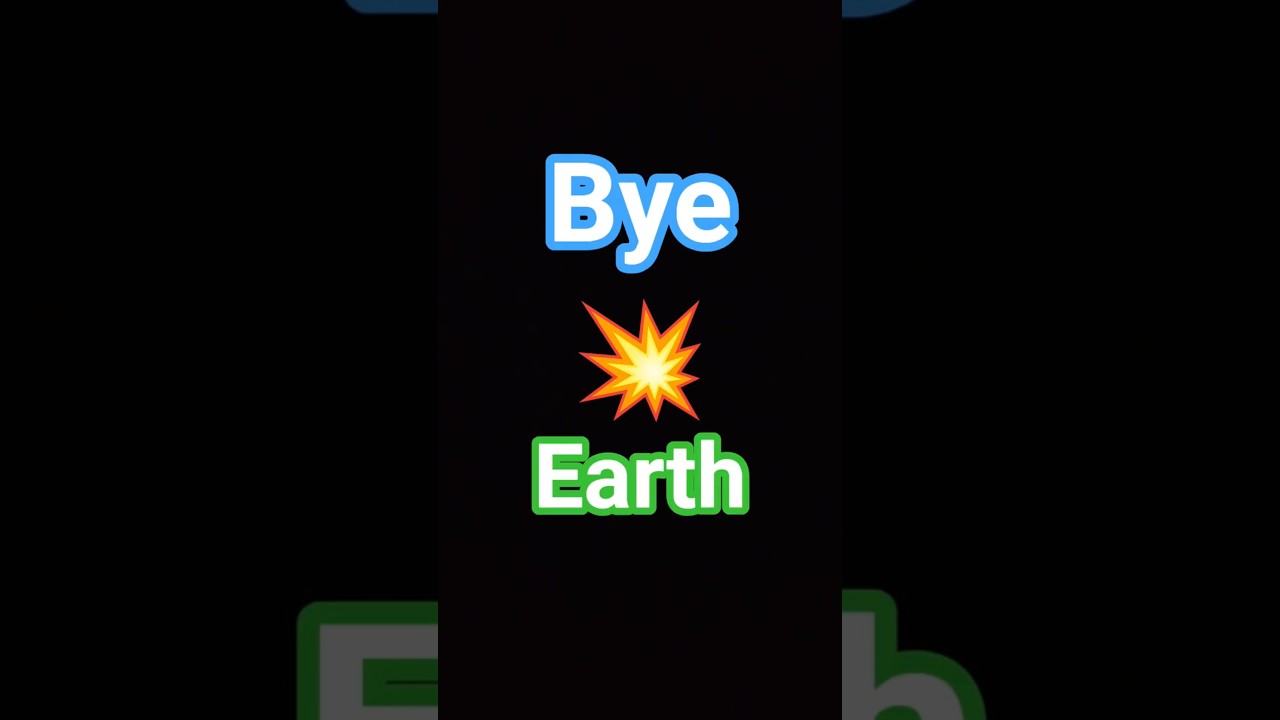 Bye bye earth #cat #waitaminute #earth #explosion #bye #shorts #fyp #perfect