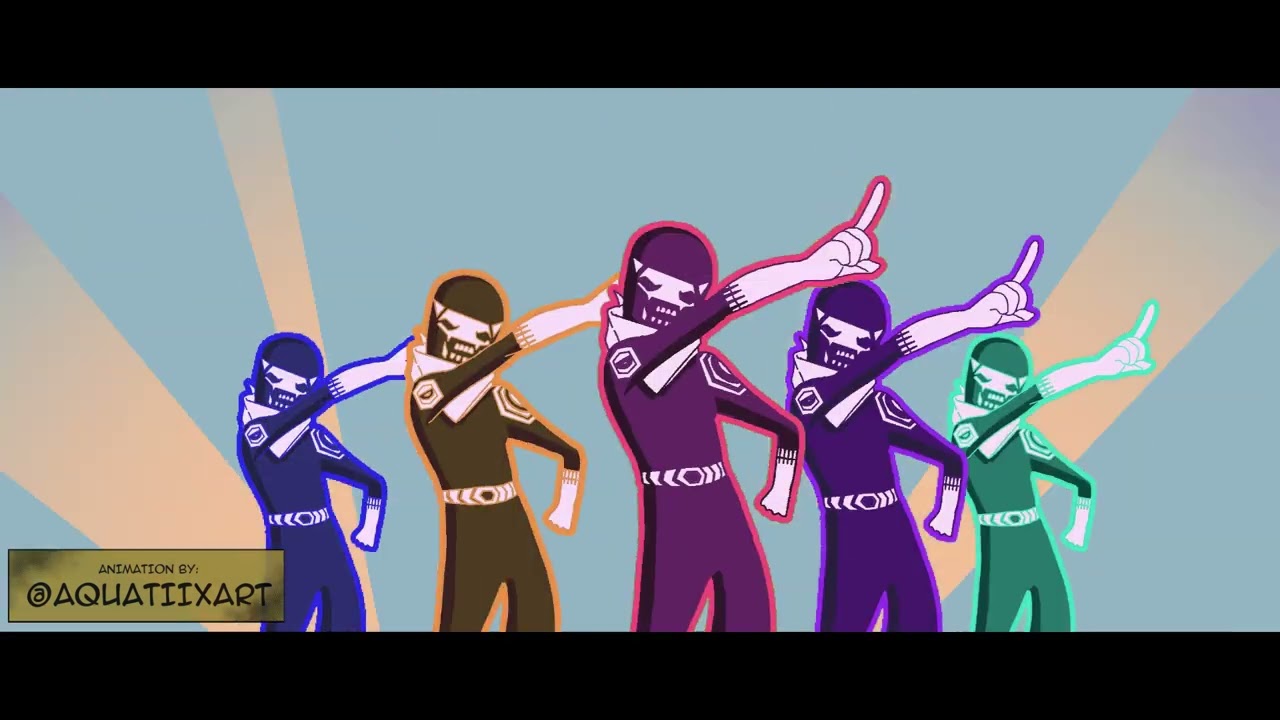 Go Go Loser Ranger Dance Animation (based on MHA: Vigilantes opening) #戦隊大失格 #animation