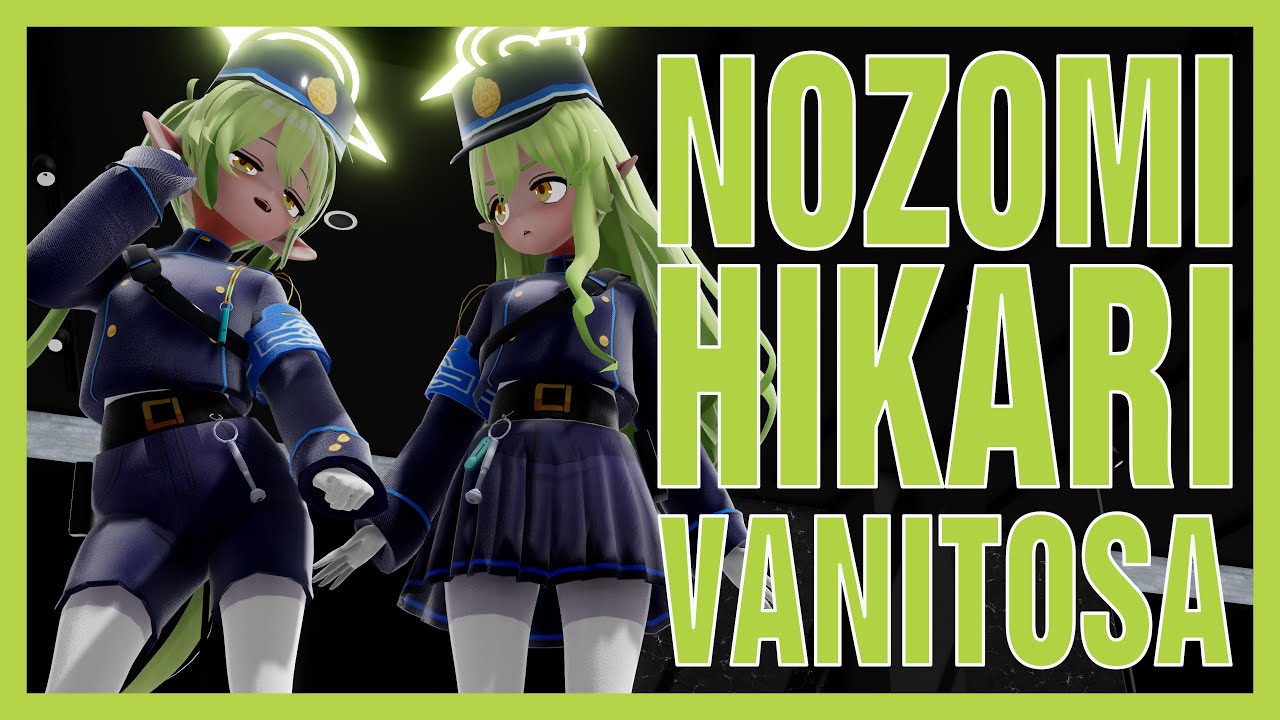 【MMD ブルーアーカイブ Blue Archive 4k 60FPS】Nozomi x Hikari - Vanitosa Extended #bluearchive #mmd #vanitosa