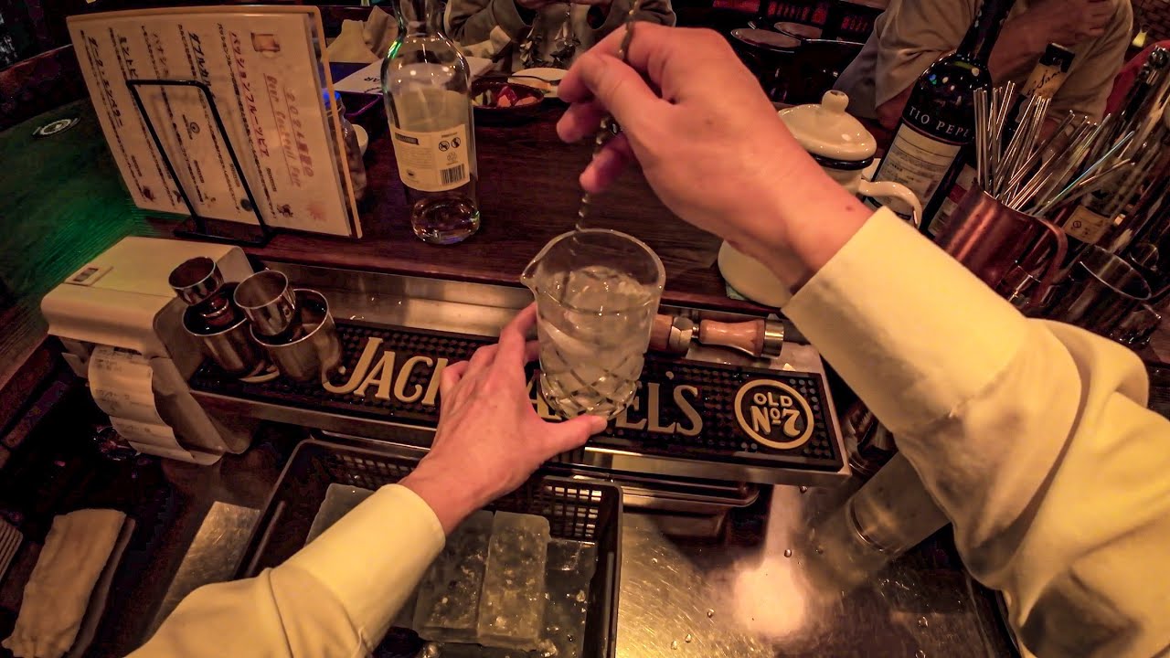 POV: Bartender At Service Making 50 Cocktails