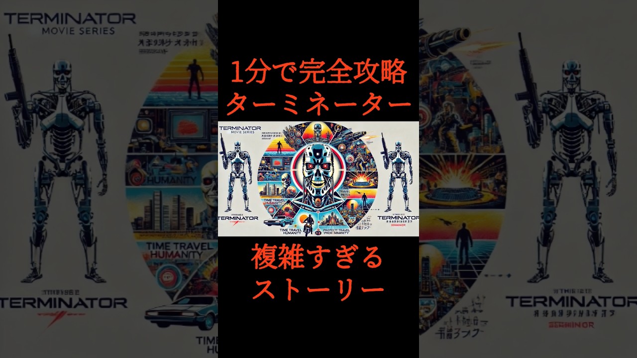【解説】複雑すぎるターミネーターを1分で簡単解説 #ターミネーター#映画#解説 　VOICEVOX:青山龍星　BGM : Outta Sight （Yoshi-Yama）