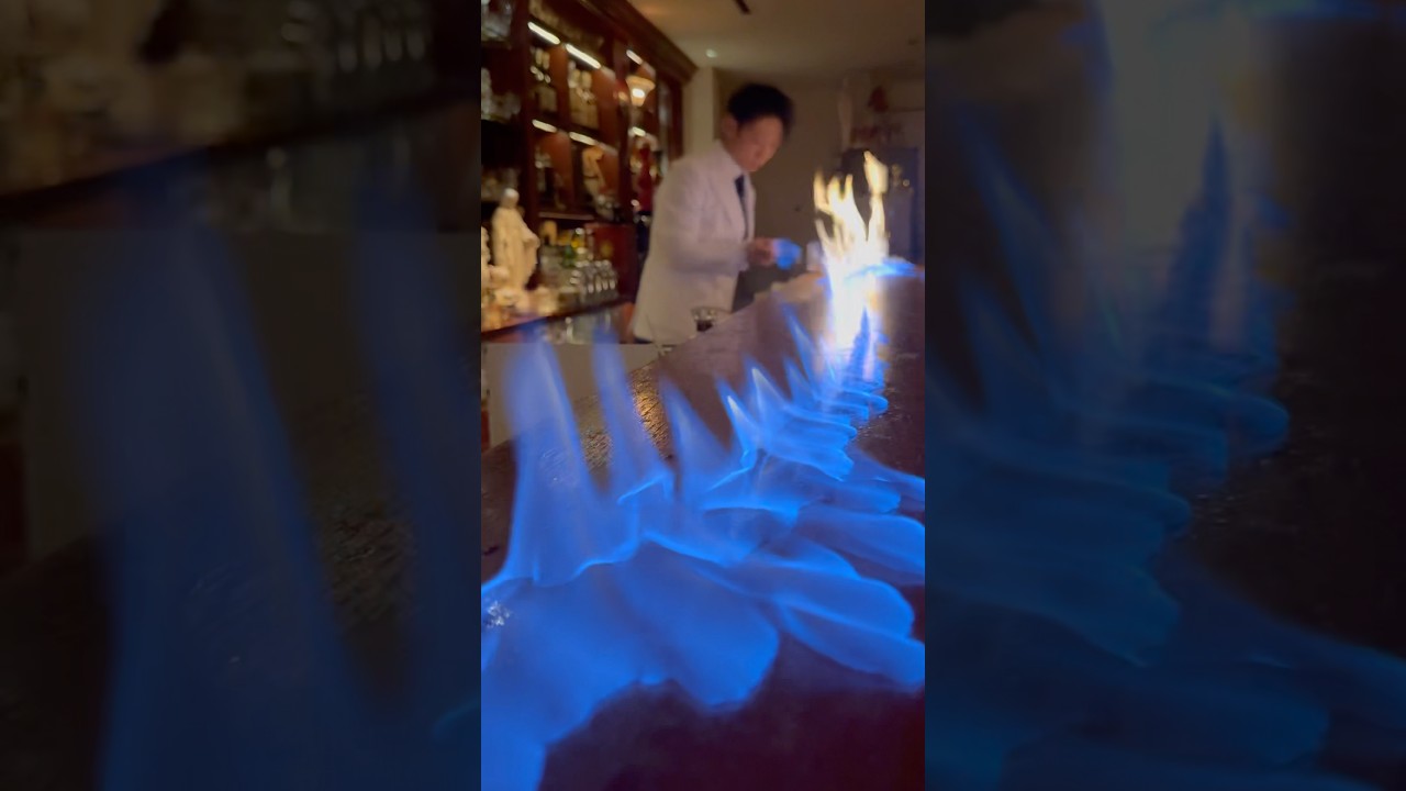 Fire Bartender 🔥🍸 バーテンダー 駒井優三さんによる炎の抹茶カクテル作りBAR CENTIFORIA
