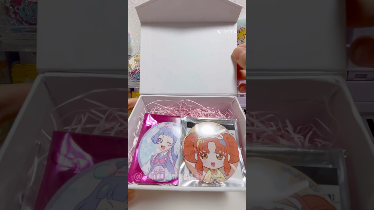 《梱包》ひみつのアイプリ🧡アイプリの缶バッジ梱包しました♪#アイプリ #ひみつのアイプリ #梱包 #梱包動画 #アナログイラスト #イラスト