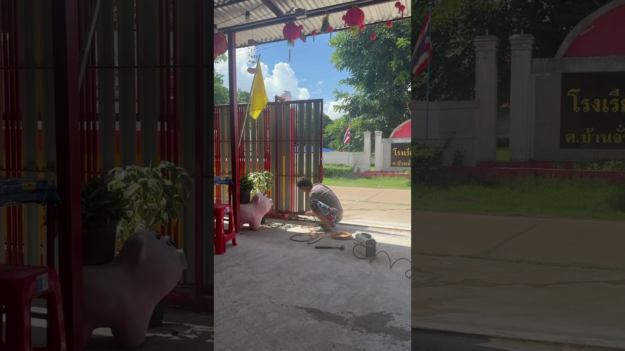 Minor adjustments to the new gate. #expatlife #thailand