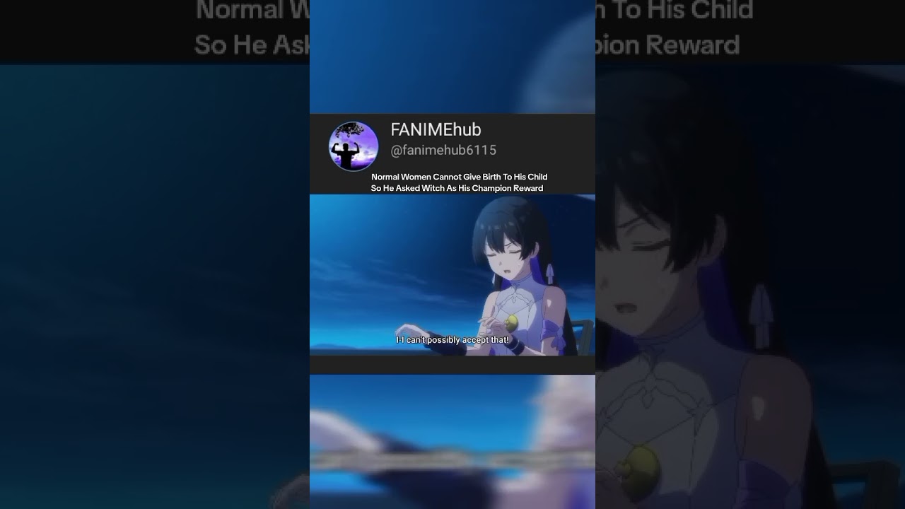 Didn't Even Hesitate 😎😆😆 /// Anime : Unnamed Memory /// #shorts #anime #funny #wifu #witch #op