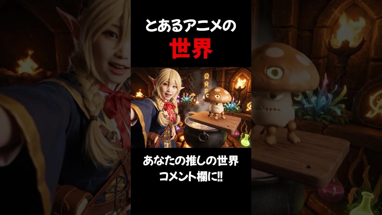 とあるアニメの世界 #ダンジョン飯 #マルシル #veo3