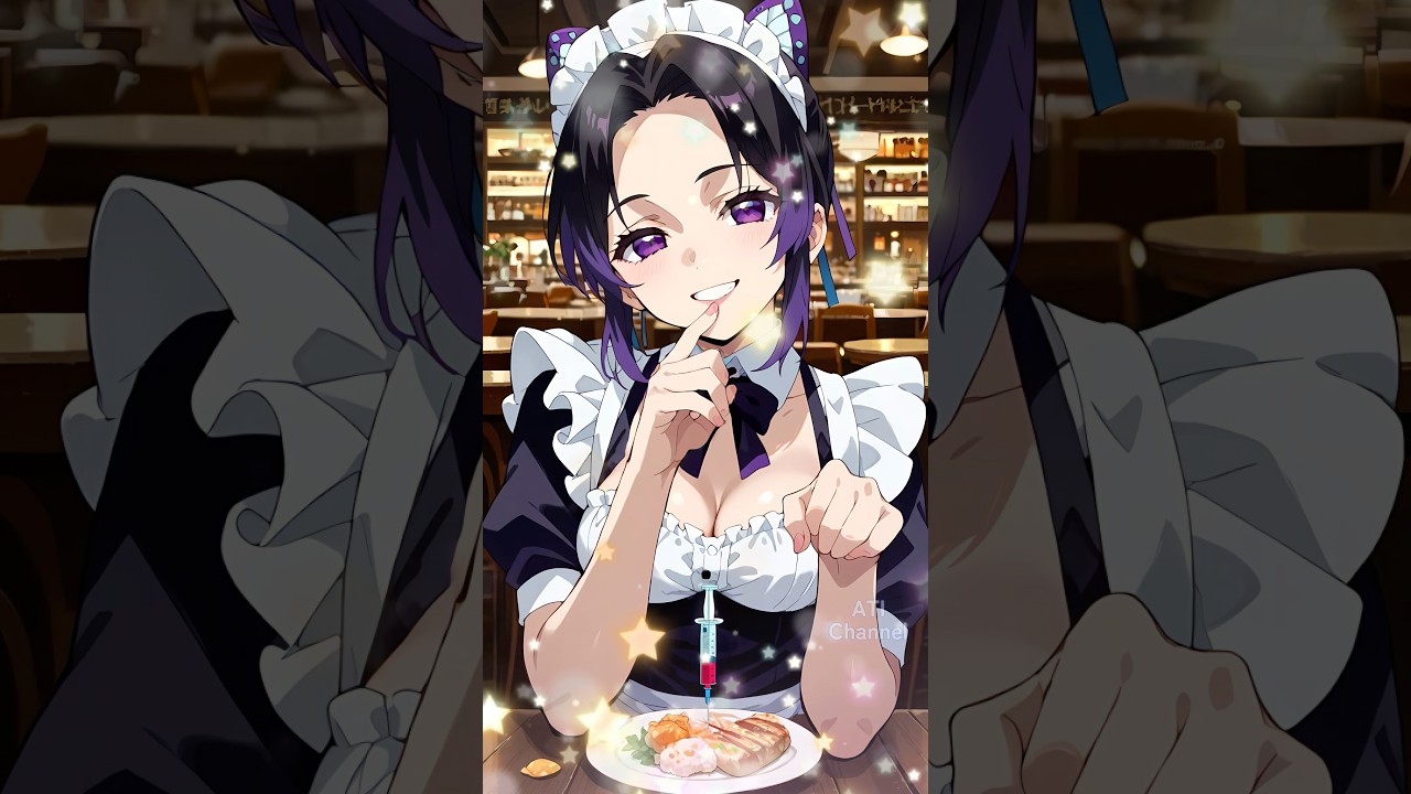 メイド服を着さされた禰豆子たち#鬼滅の刃#ねんどろいど#コマ撮り#禰豆子#善逸#炭治郎#栗花落カナヲ#冨岡義勇#胡蝶しのぶ