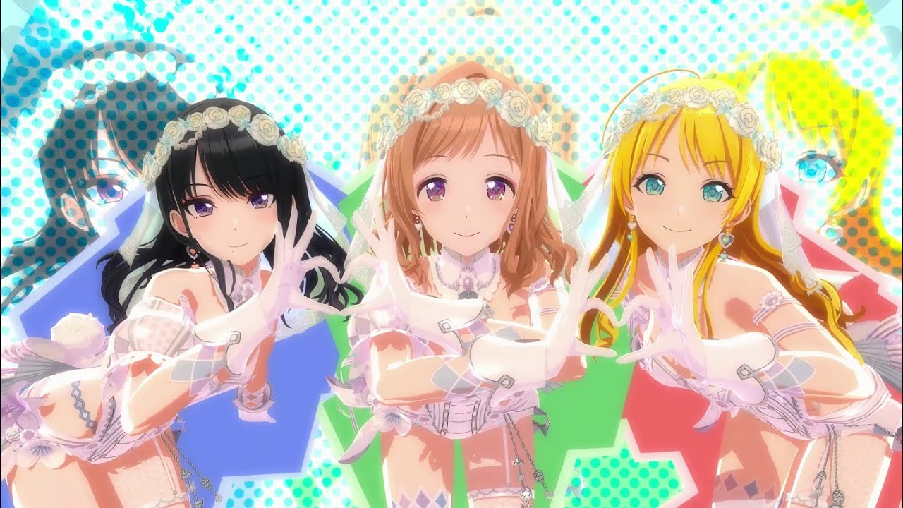 【シャニソンMV】KoiKyun！【イルミネーションスターズ イースターバニー衣装白 ＋ ウェディング衣装 ＋ ハートカラコン】