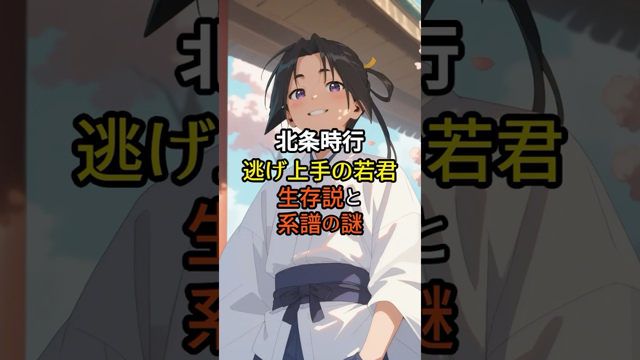 北条時行 逃げ上手の若君 生存説と系譜の謎 #日本史 #歴史ミステリー #歴史雑学