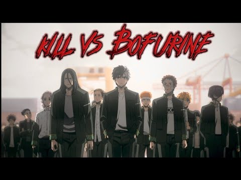 Kill vs Bofurine fighting (wind breaker) HD (4k) video qualit #action #windbreaker #sakura