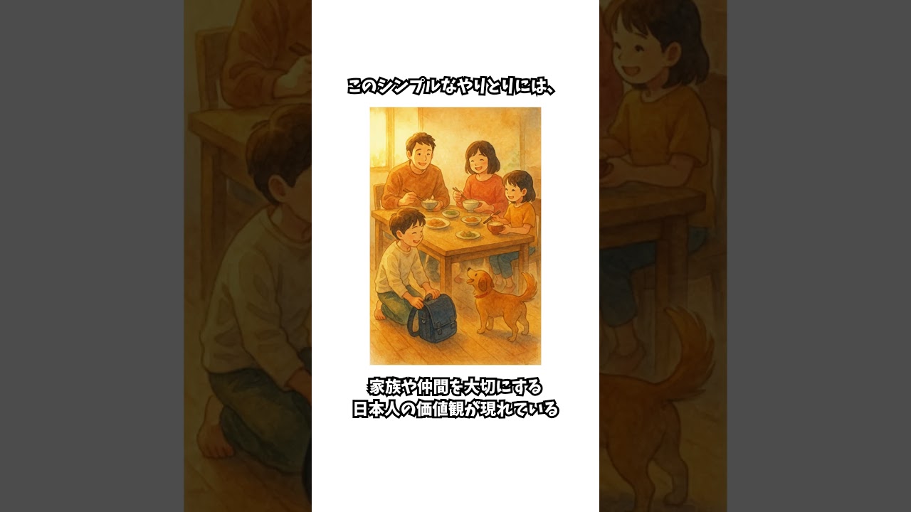 「ただいま」「おかえり」に関する雑学 #雑学#shorts